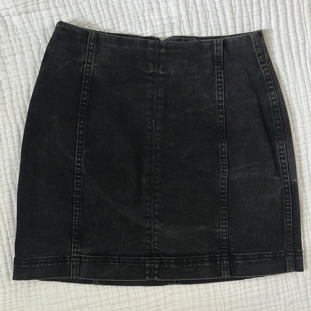 Wild Fable Black Black faded wash Mini Skirt